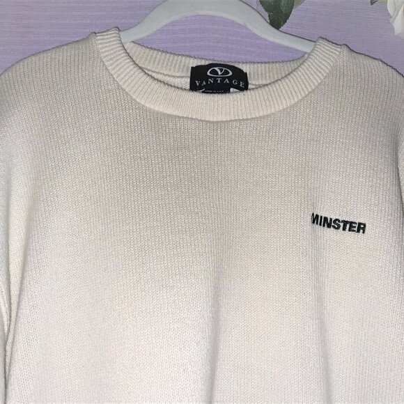 NWOT Men's Vantage Sweater (Minister Embroidered) 100% Cotton XL - Picture 4 of 6